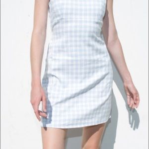 brandy blue and white dress